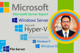 install configure microsoft ad, dns, file server, rds server