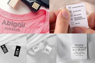 do luxury clothing hang tag and label design