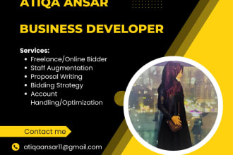 be your business developer sales online bidder and staff augmentation expert