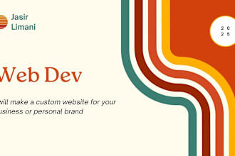 make a custom website for your business or personal brand