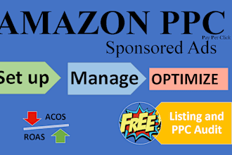 create manage and optimize amazon PPC campaigns amazon ads