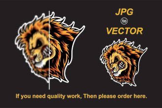 do logo vectorize, jpg to vector tracing