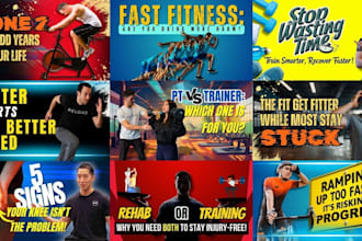 create fitness education coaching thumbnails