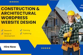design construction and architectural wordpress website