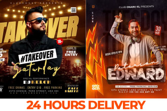design a club flyer, party flyer and event flyer design