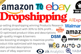 do amazon walmart home depot to ebay dropshipping, listing