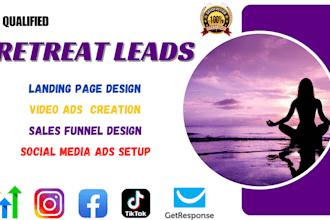 generate qualified retreat leads for your retreat via ads setup