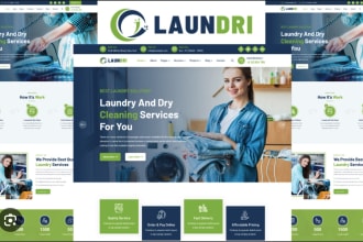 design dry cleaning , laundry service booking website