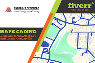 draw autocad, rhino 5, sketchup and archicad files from google maps