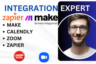setup calendly, zoom, zapier expert calendly setup mailchimp make automation