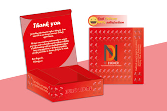 do packaging design, product box design, label design, shopping bag design