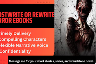 ghostwrite or rewrite horror story amazon kindle ebook