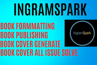 publish book on ingramspark or amazon kdp, book formatting,