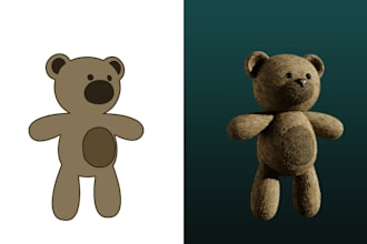 convert 3d character from 2d artwork 2d to 3d model