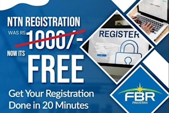 do income tax registration ntn with fbr free of cost