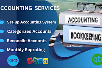 do bookkeeping ,bank reconciliation in quickbooks online
