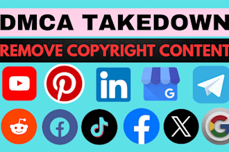 takedown harassing defaming report fb tiktok reddit youtube instagram under dmca