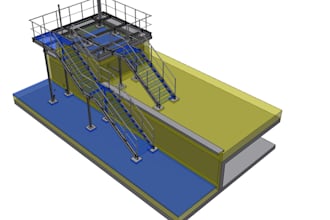 create 3d model and 2d shop drawing for steel structure