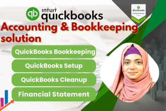 do clean up, bank reconciliation and bookkeeping in quickbooks online