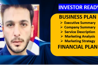 write business plan with detailed financial model