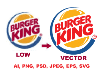 recreate,  remake, vector tracing, edit, redesign logo image text