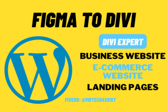 do build figma to divi wordpress website