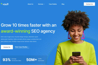 create a SEO agency website using wordpress