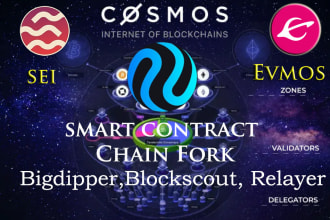 develop token blockexplorer ibc relayer chain fork on cosmos evmos