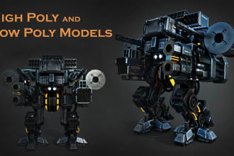 do 3d model assets, props texturing and rendering services in 4k quality