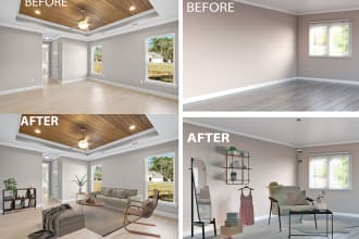 virtual staging for any kind of room of your house