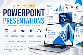 design visually stunning presentations and pitch decks