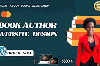 develop book author website, book website, author website