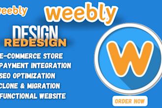design weebly website, godaddy website, duda website design, squarespace website