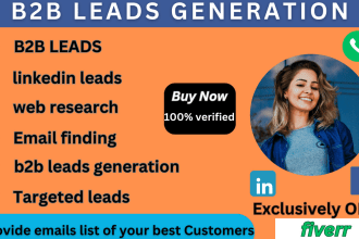 targeted linkedin b2b lead generation,sales navigator email list