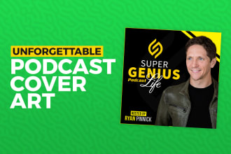 design an unforgettable podcast artwork or podcast cover art
