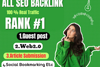 500 all SEO backlink on da 80 plus high quality sites