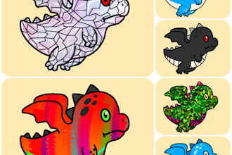 create a cool nft in 2d for your nft collections