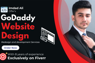 design and redesign the godaddy website professionally