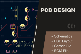 design schematic and pcb layout for your project