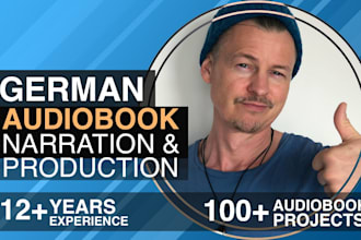 be your pro male german audiobook narrator for acx and audible