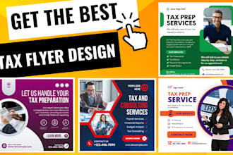 design a professional credit, tax flyers