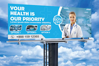 design billboard, signboard, street sign and outdoor signage