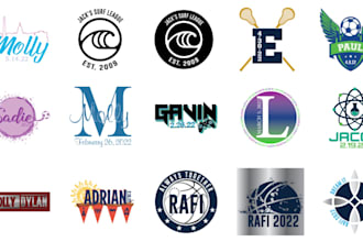 do modern bat or bar mitzvah logo