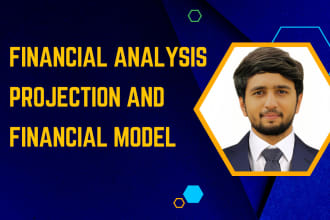 do financial analysis, projection and financial model