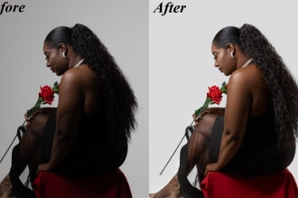 background removal photo retouching and product photo editing