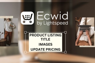 professionally upload products to your ecwid store
