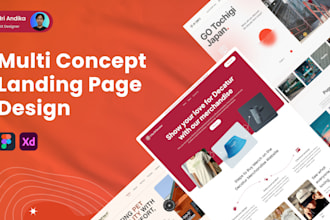 design figma website UI and landing page design in figma