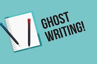 be your ghost writer,ebook writer, article writer and content