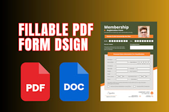 create and design interactive fillable pdf form