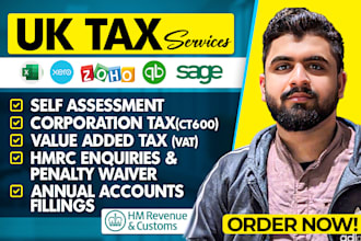 do UK vat filing, corporation tax, self assessment and bookkeeping